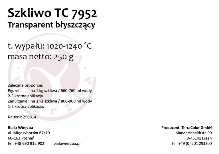 Zestaw 4x250 g szkliwo proszkowe TC 7952 Transparent błysk (2)