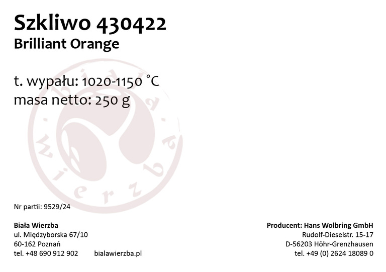 Szkliwo proszkowe 430422 Brilliant Orange (4)