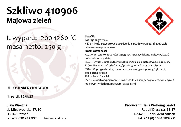 Szkliwo proszkowe 410906 Majowa zieleń (4)