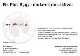 Fix Plus R347 - dodatek do szkliwa 