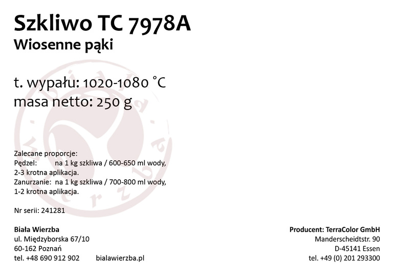 Szkliwo proszkowe TC 7978A Wiosenne pąki (2)
