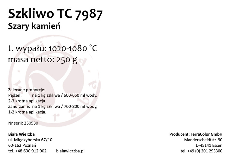 Szkliwo proszkowe TC 7987 Szary kamień (2)