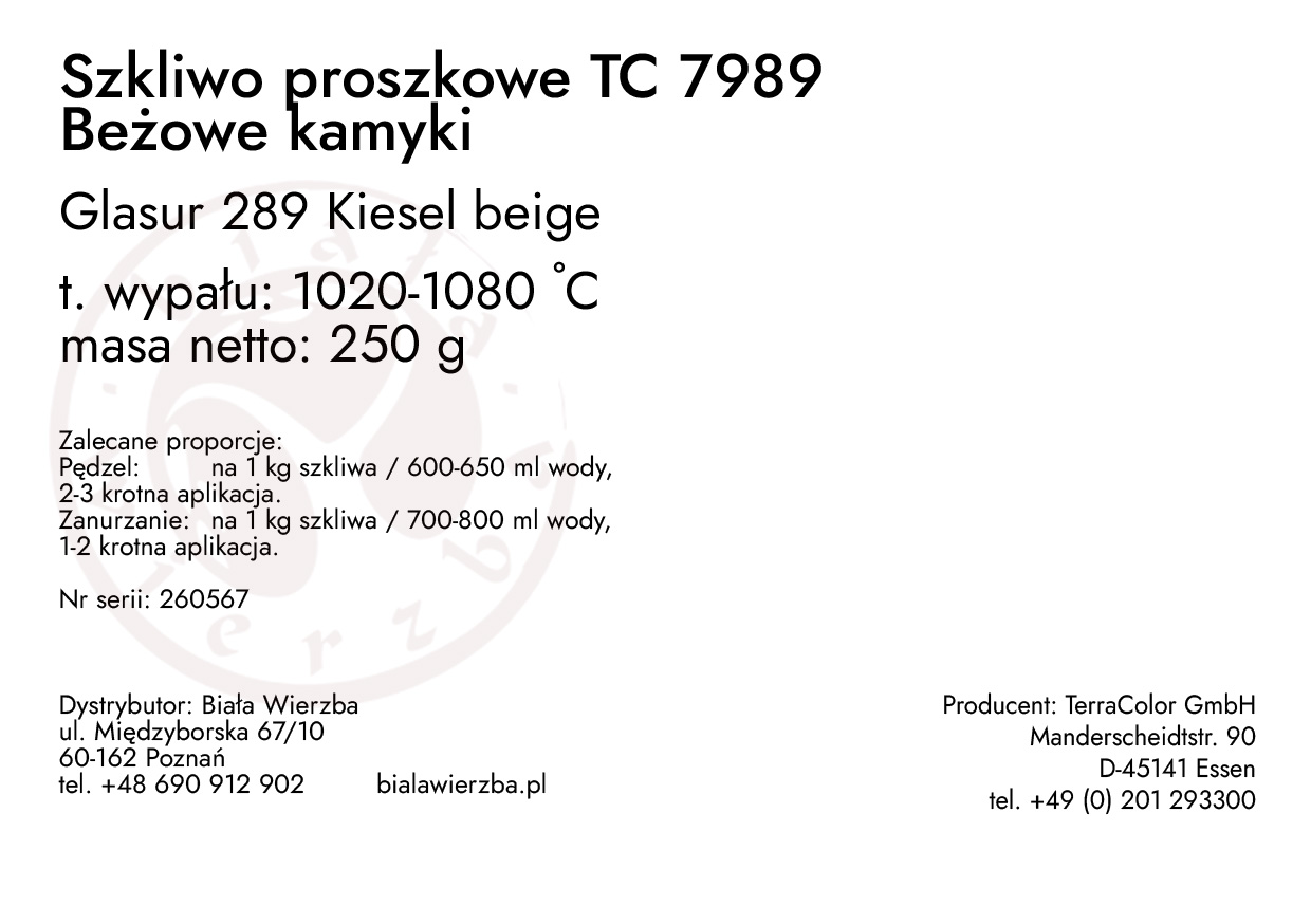 Szkliwo proszkowe TC 7989 Beżowe kamyki (Kiesel beige) (2)