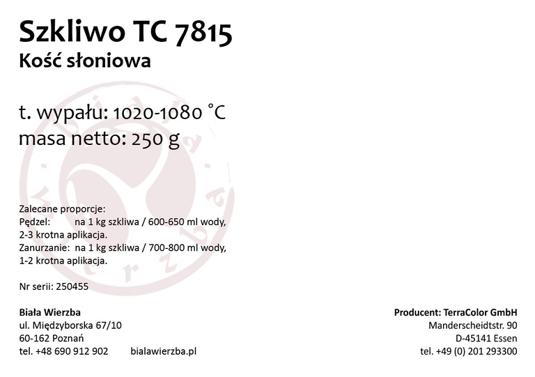 Szkliwo proszkowe TC 7815 Kość słoniowa (2)