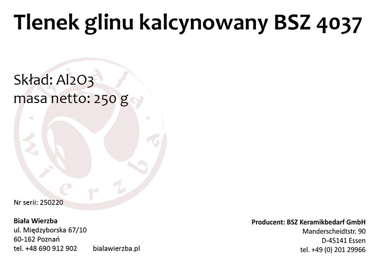 Tlenek glinu kalcynowany BSZ 4037 (2)