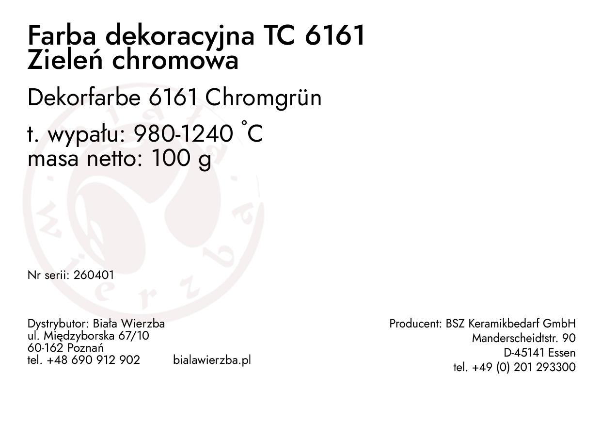 Farba dekoracyjna TC 6161 Zieleń chromowa (Chromgrün) (2)