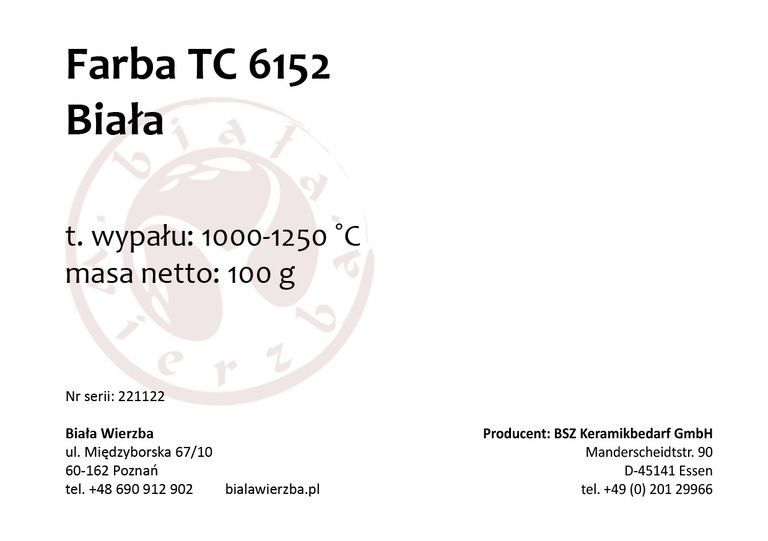 Farba TC 6152 Biała (2)