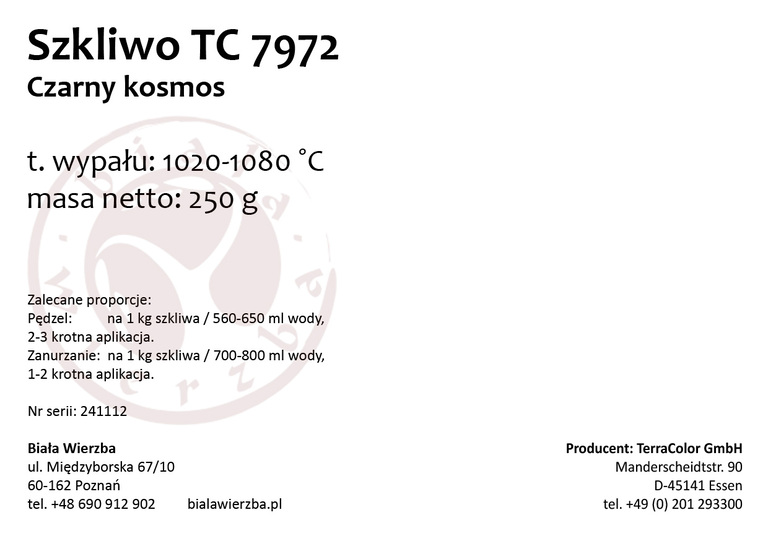 Szkliwo proszkowe TC 7972 Czarny kosmos (2)