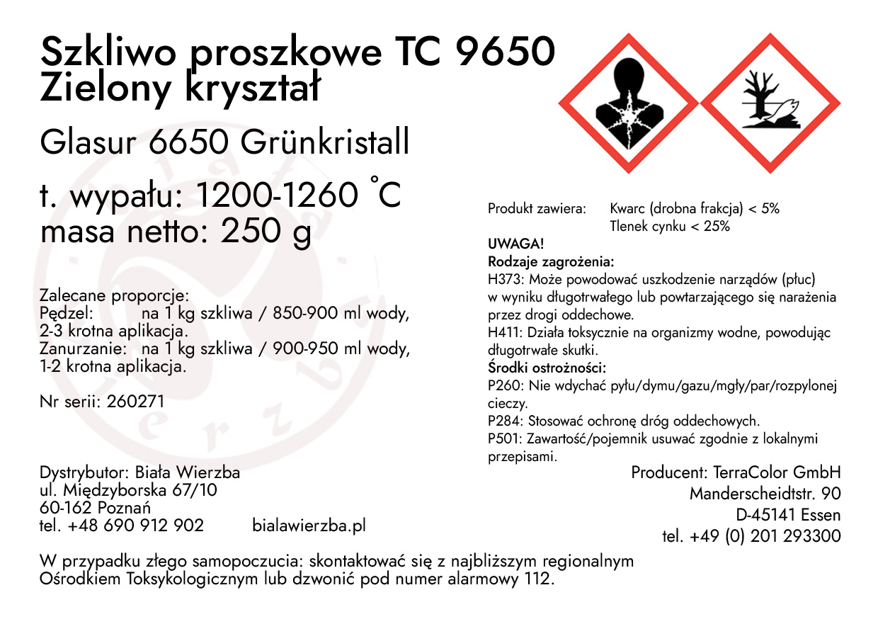 Szkliwo proszkowe TC 9650 Zielony kryształ (Grünkristall) (2)
