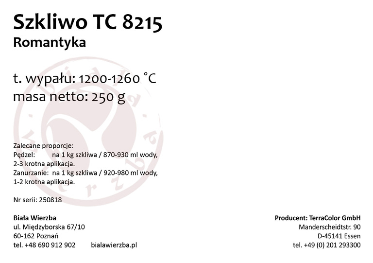 Szkliwo proszkowe TC 8215 Romantyka (2)