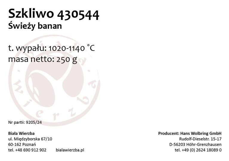Szkliwo proszkowe 430544 Świeży banan z serii Frozen Fruits (2)