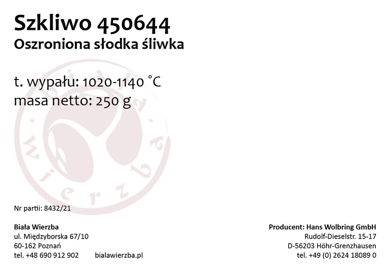 Szkliwo proszkowe 450644 Oszroniona słodka śliwka z serii Frozen Fruits (2)