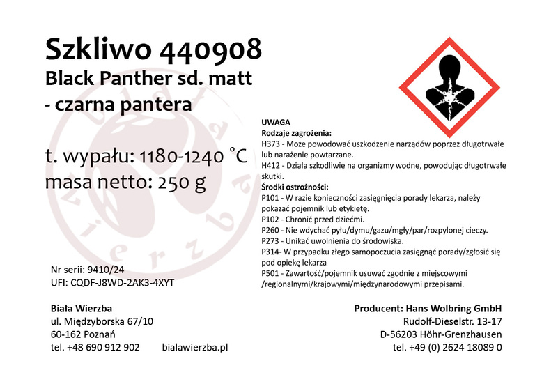 Szkliwo proszkowe 440908 Czarna pantera satynowe (2)