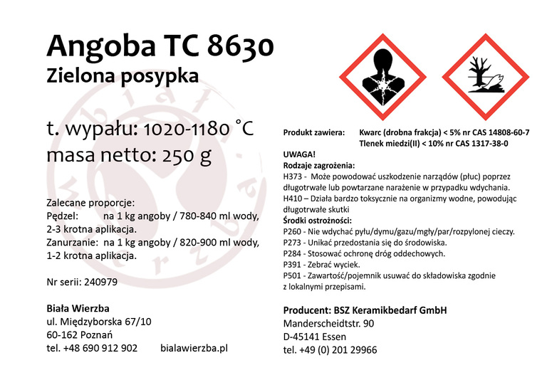 Angoba TC 8630 Zielona posypka (2)