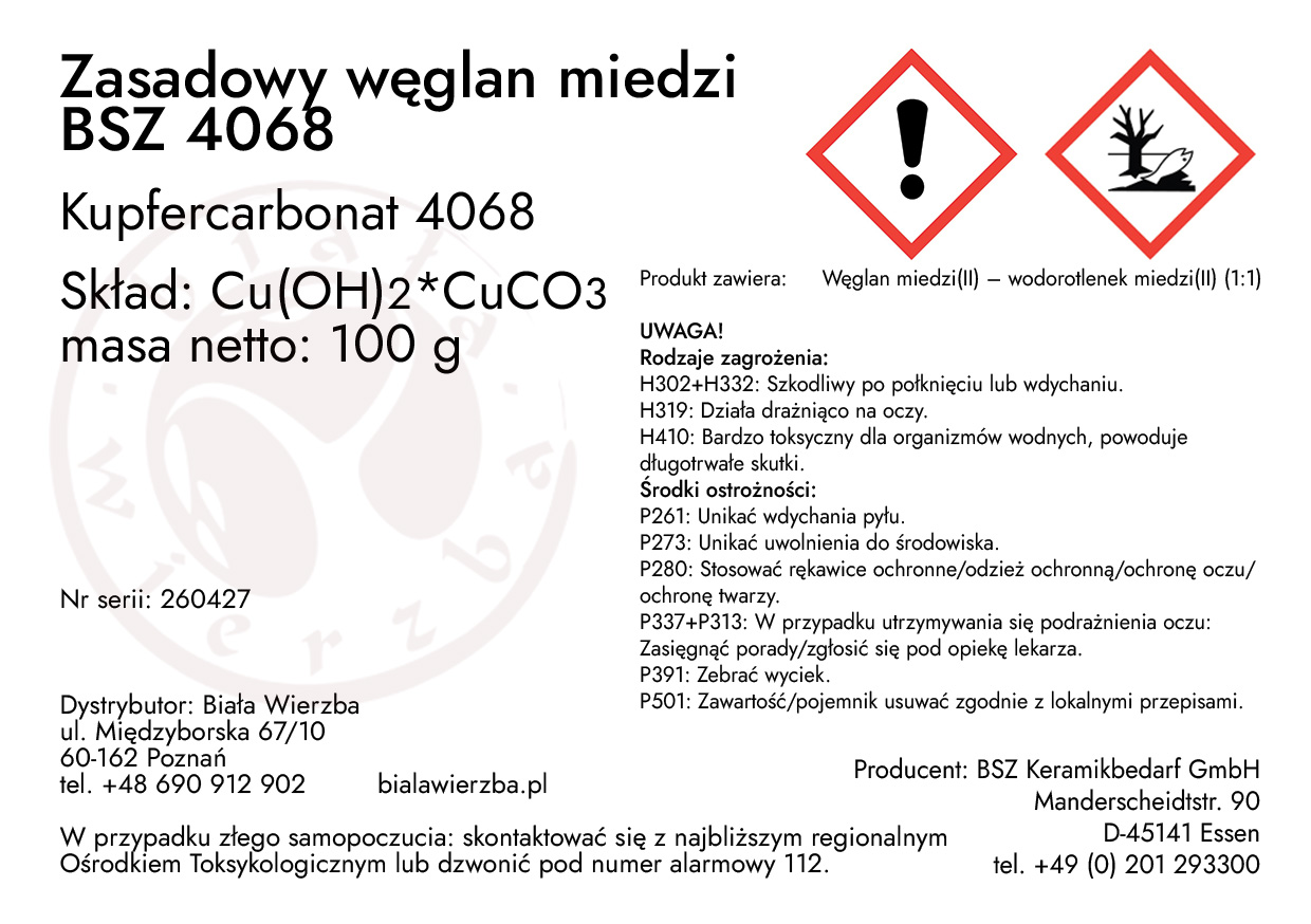 Zasadowy węglan miedzi BSZ 4068 (Kupfercarbonat) (2)