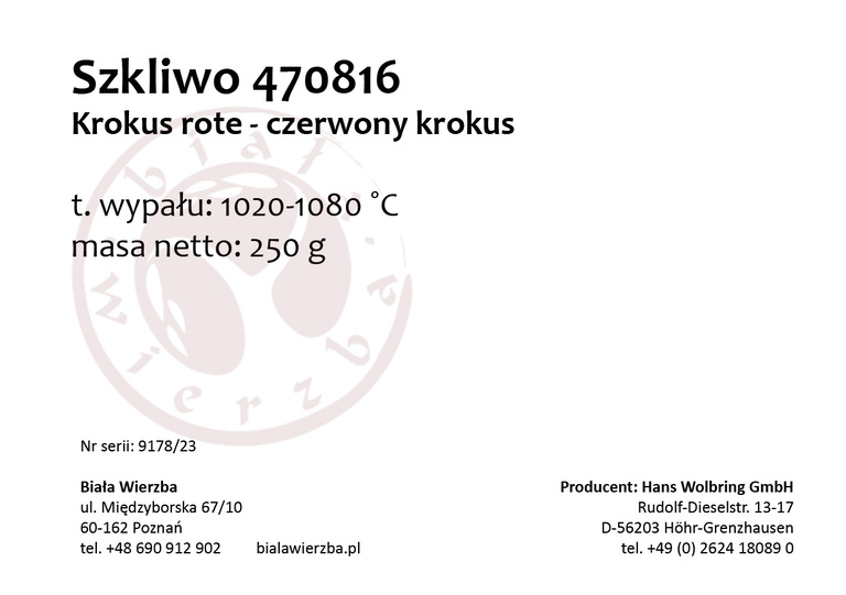 Szkliwo proszkowe 470816 Czerwony krokus (2)