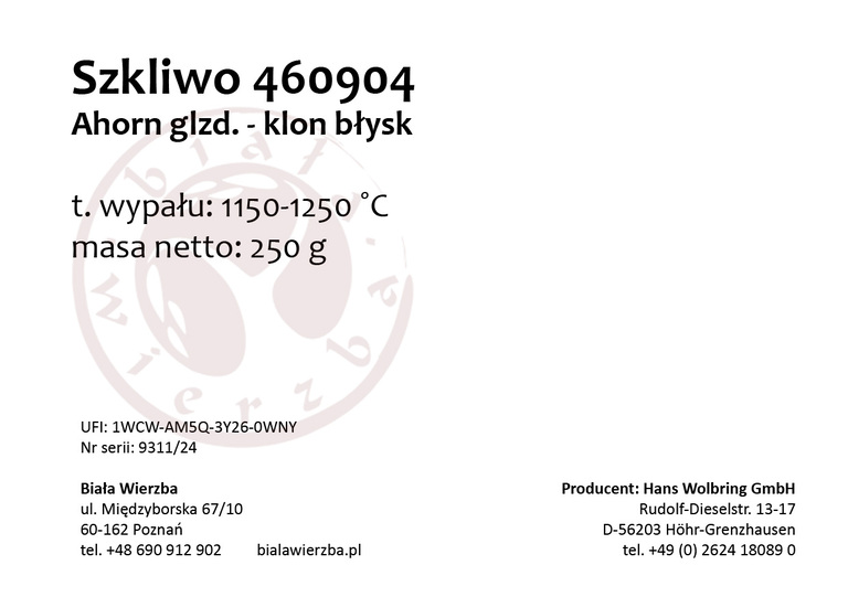 Szkliwo proszkowe 460904 Klon błyszczące (4)